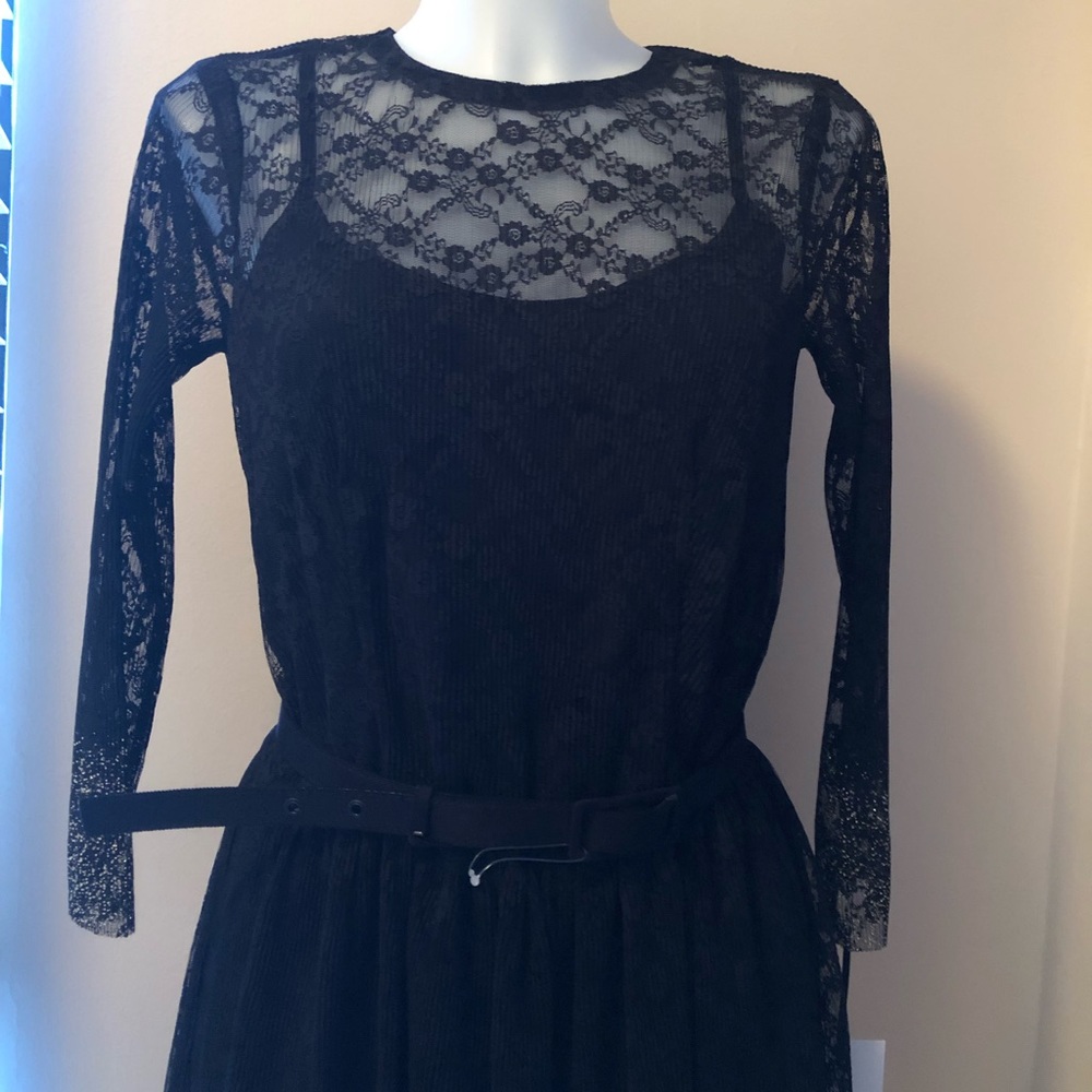 W BY WORTH COLLECTION BORDER LACE DRESS👗Sz 4 - Picture 10 of 17